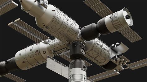 Tiangong Space Station 3D model | CGTrader