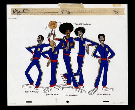 The Super Globetrotters Animation Cel of the Harlem Globetrotters ...