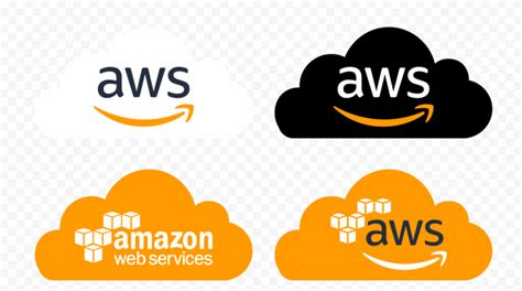 Orange Cloud Contains Outline Amazon AWS Logo | Citypng