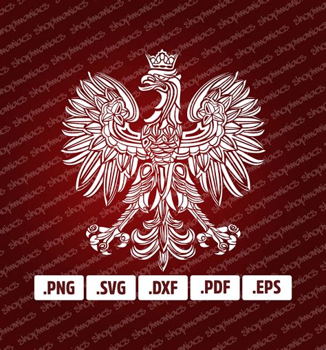 Polish Eagle SVG Digital Download Modernised Symbol Emblem - Etsy