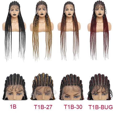 36 Inch 180% Full Lace Cornrow Style Braided Synthetic Wig – Kareemah ...