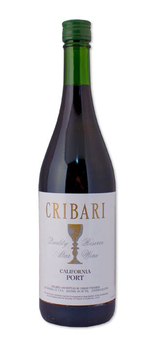 Cribari Altar Wine 750 ml bottles