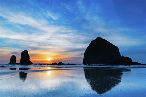 Cannon Beach Sunset Photograph by Patrick Campbell - Fine Art America