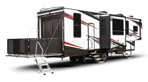 Top 6 Fifth Wheel Toy Haulers With A Patio | BORN 2 RV