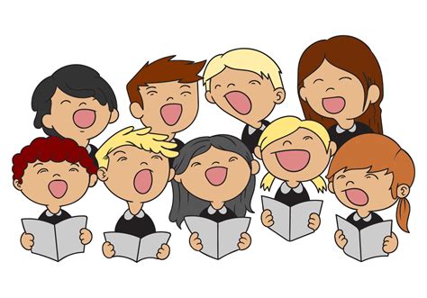 Kids Choir Illustration Vector - Download Free Vector Art, Stock Graphics & Images