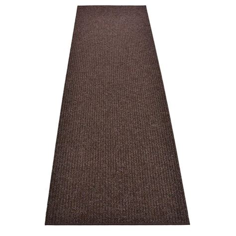 Custom Size Rug Runner Brown Color Indoor Outdoor Slip Resistant Cut to ...