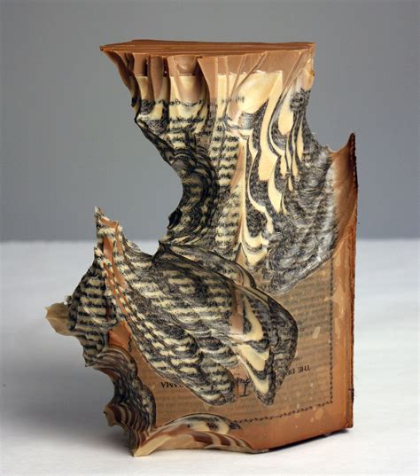 Artist Creates Massive Altered Book Sculptures Coated in Wax | Book ...