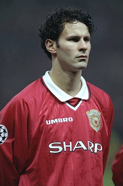 Portrait of Ryan Giggs of Manchester United before the Champions League match against Kosice at ...