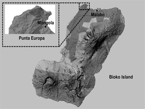 A map of Bioko Island indicating the location of our sampling site ...