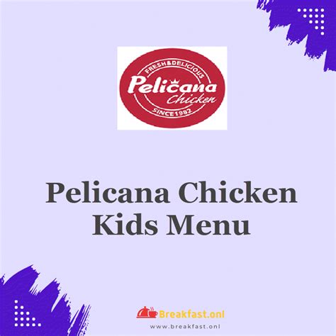 Pelicana Chicken Kids Menu 2024 - Prices, Deals, Nutrition Facts, Calories - Breakfast