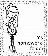Homework Folder Cover Sheet By Mrsmkparker  TPT sketch template