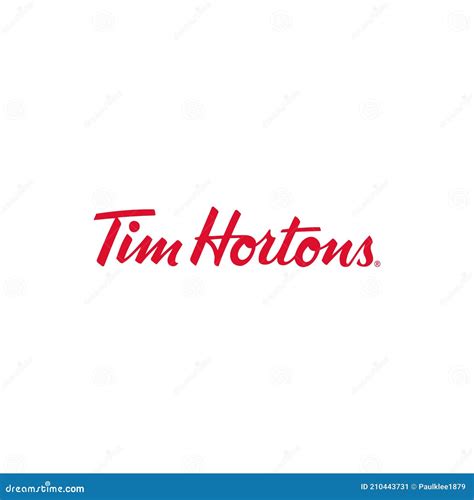 Tim Hortons Logo Editorial Illustrative on White Background Editorial ...