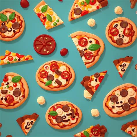 Premium Photo | Cute Smiling Pizza Slice Cartoon Vector Icon Illustration Food Object Icon ...