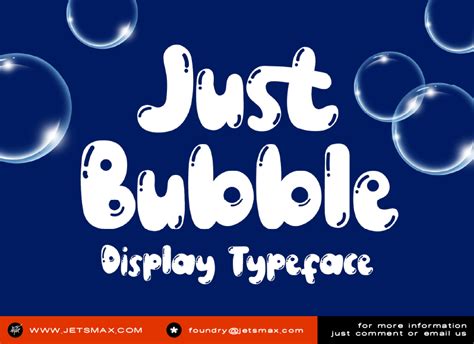 Just Bubble Font | dafont.com