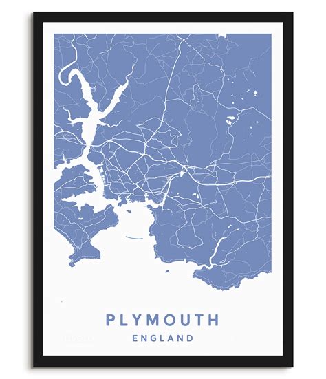 Plymouth, England – Map – Plume