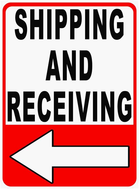 Shipping and Receiving Sign – Signs by SalaGraphics