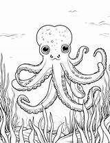 25 Octopus Coloring Pages Cute Printable Sheets sketch template