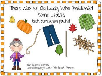 There Was an Old Lady Who Swallowed Some Leaves book companion Holiday ...