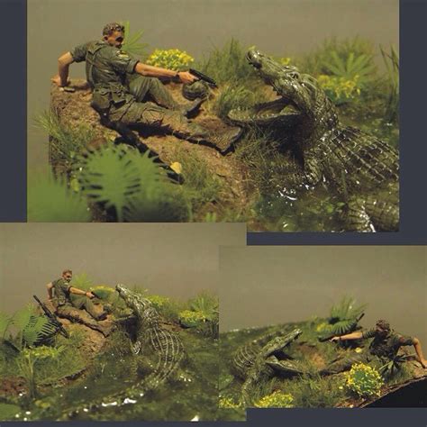 Crocodile x Soldier PART 2 Unknown modeler From: taringa #scalemodel #plastimodelismo #miniatura ...