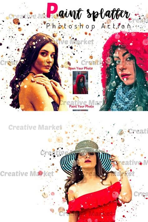 Paint Splatter Photoshop Action – MasterBundles