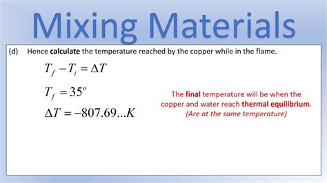 How To Find Thermal Equilibrium Temperature