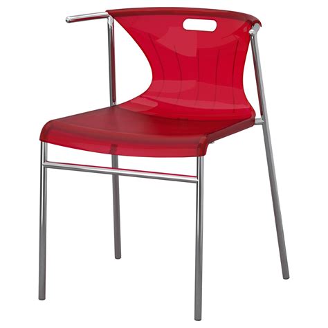 ELMER Chair - red/chrome plated - IKEA Dining Room Chairs Ikea, Balcony Table And Chairs, Ikea ...