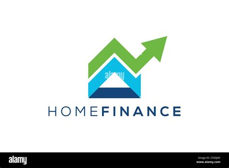 Modern home finance vector logo design Stock Vector Image & Art - Alamy