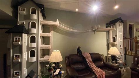 Man Builds Massive Cat Towers in Living Room – Cat Daily News