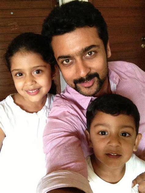 Surya With His Son and Daughter | Actor Surya Blog