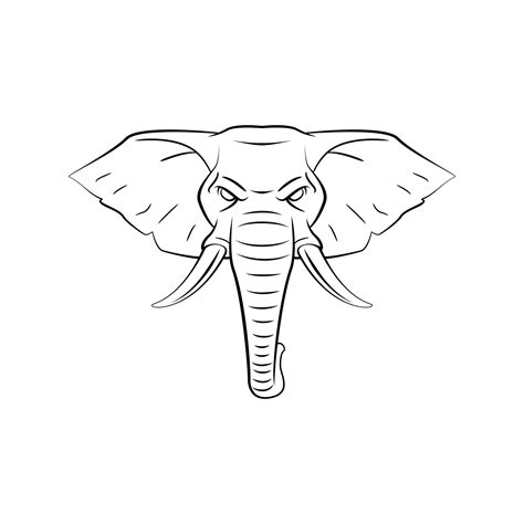 Elephant Head Symbol Illustration Design 20615862 Vector Art at Vecteezy