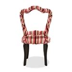 Buy Glam Accent Chair - Pink Velvet Stripe - Haute House Home