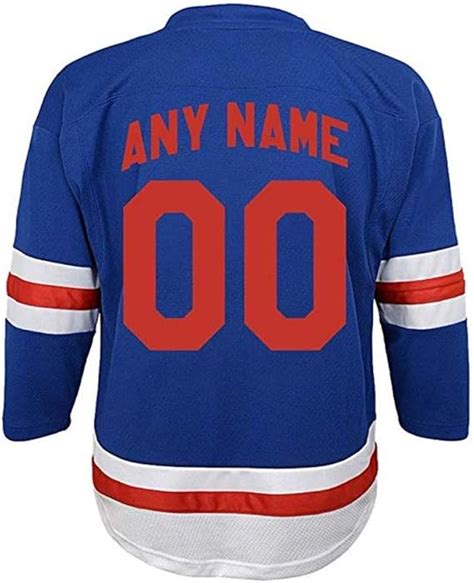 Amazon.com: Custom New York Rangers Youth Hockey Jersey - Imprinted: Clothing