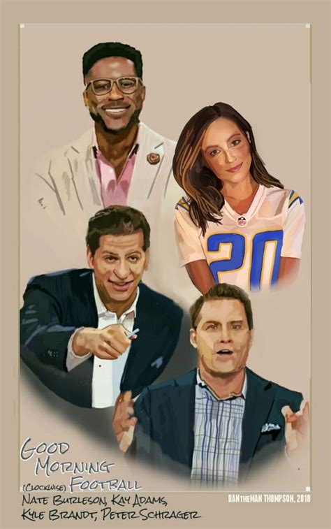 #DANtheMAN607 fanart • Good Morning Football, Nate Burleson, Kay Adams ...