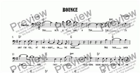 Bounce - Download Sheet Music PDF file