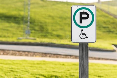 Handicap Parking Sign stock image. Image of street, handicapped - 52534587