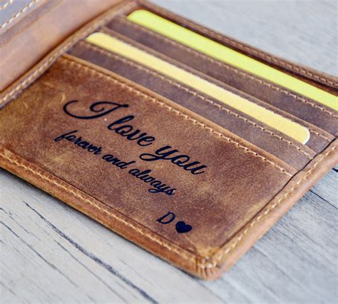 Personalized Mens Wallet Engraved Wallet Personalized - Etsy