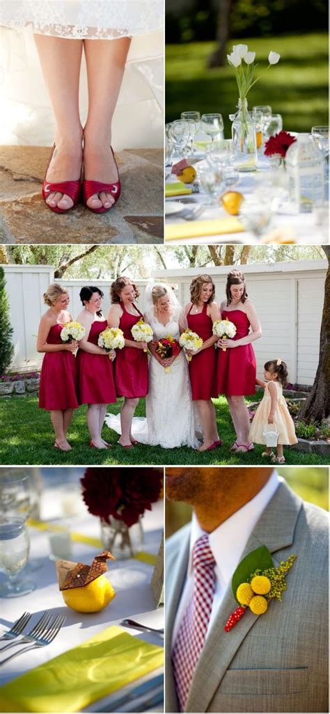 37 best Red & Yellow Wedding Ideas images on Pinterest | Casamento, Red ...