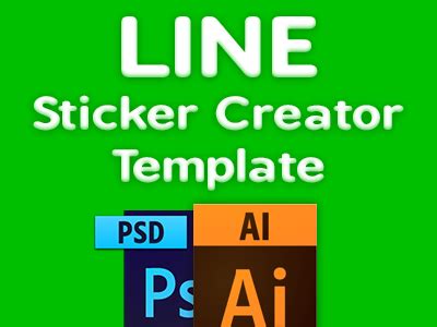 LINE Creator Sticker Template by Petshopbox on Dribbble