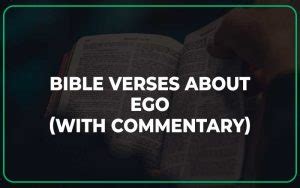 35 Bible Verses About Ego - Scripture Savvy