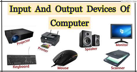 Input And Output Devices Of Computer