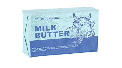 Wrapped Unsalted Cow Milk Butter 3D Model - TurboSquid 1724454