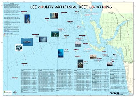 Artificial Reefs - Florida Fishing Reef Map | Printable Maps