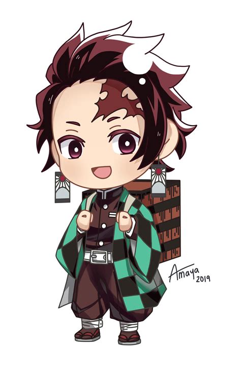 Chibi Kamado Tanjiro (KNY) by KomorebiAmaya on DeviantArt