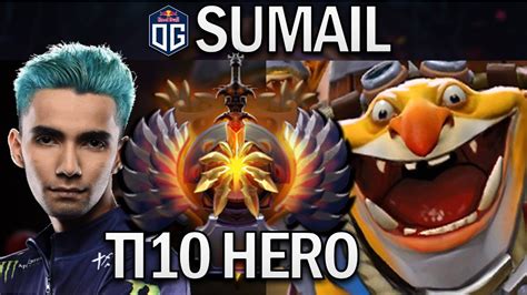 OG.SUMAIL TECHIES - HERO FOR TI10 - DOTA 2 7.30 GAMEPLAY - YouTube