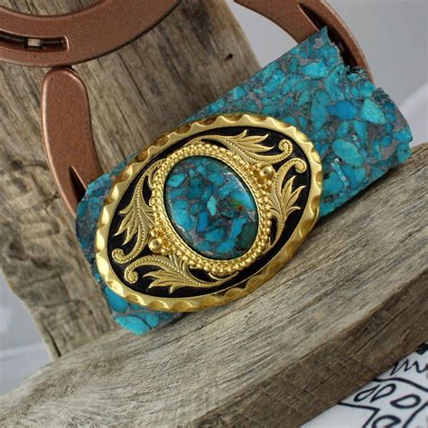 Mohave Blue Turquoise Belt Buckle Western Style Belt Buckle - Etsy | Western belt buckles ...