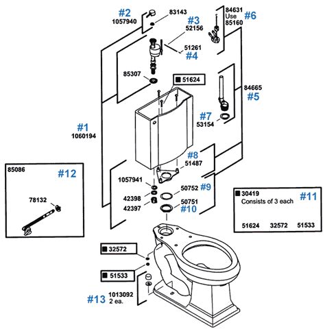 Kohler Devonshire Toilet Repair Parts