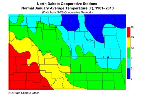 Average Temperature | North Dakota State Climate Office | NDSU