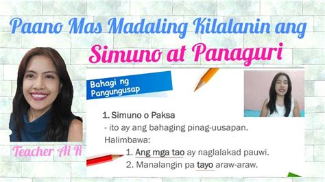 Simuno at Panaguri: Paano Mas Madaling Kilalanin II Teacher Ai R - YouTube