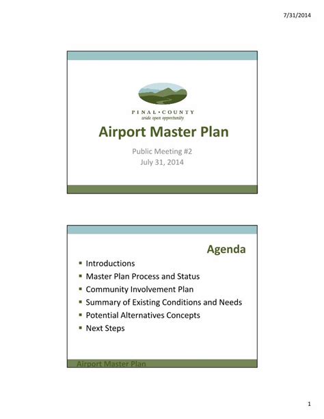 (PDF) Airport Master Plan - Pinal County, Arizona Airpark Master Plan ...