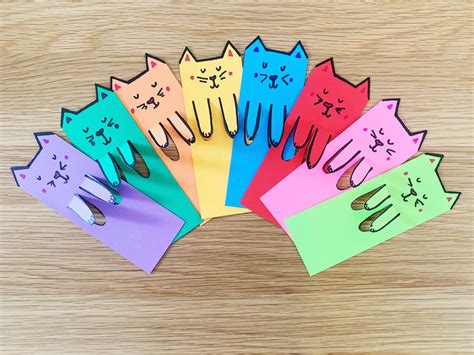 DIY Book Craft: Cute Cat Bookmarks - Maya Smart